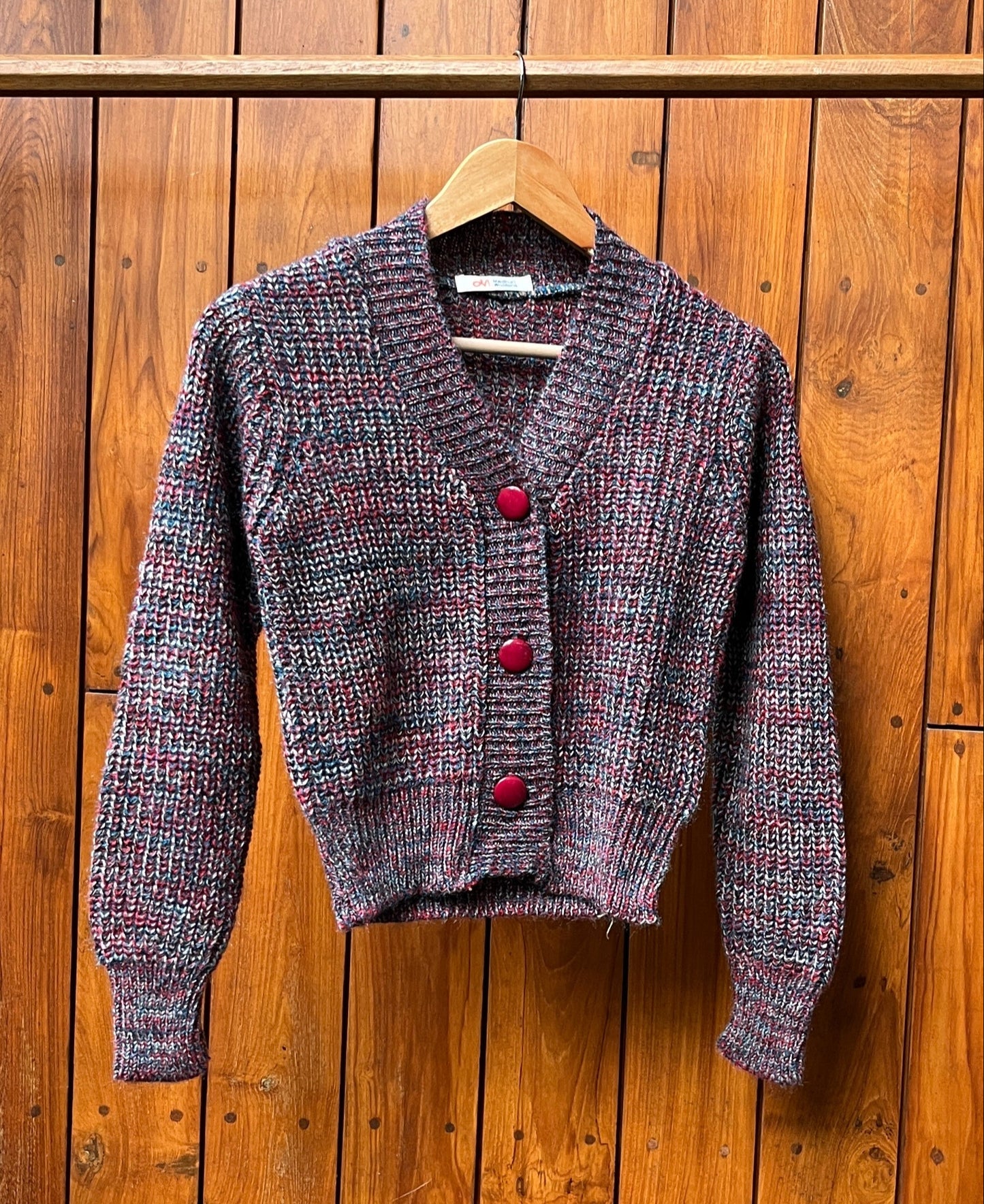 Maroon Mélange Sweater Top
