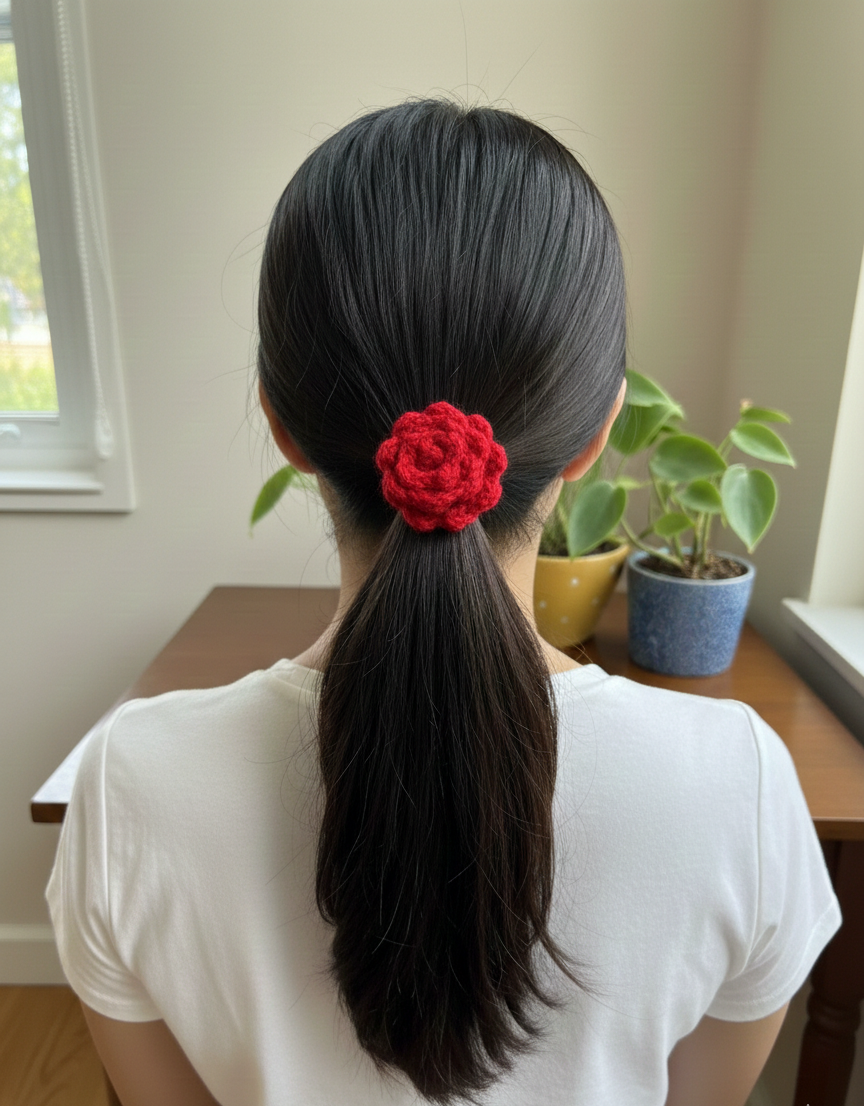 Red and Yellow Hair ties- Set of 6