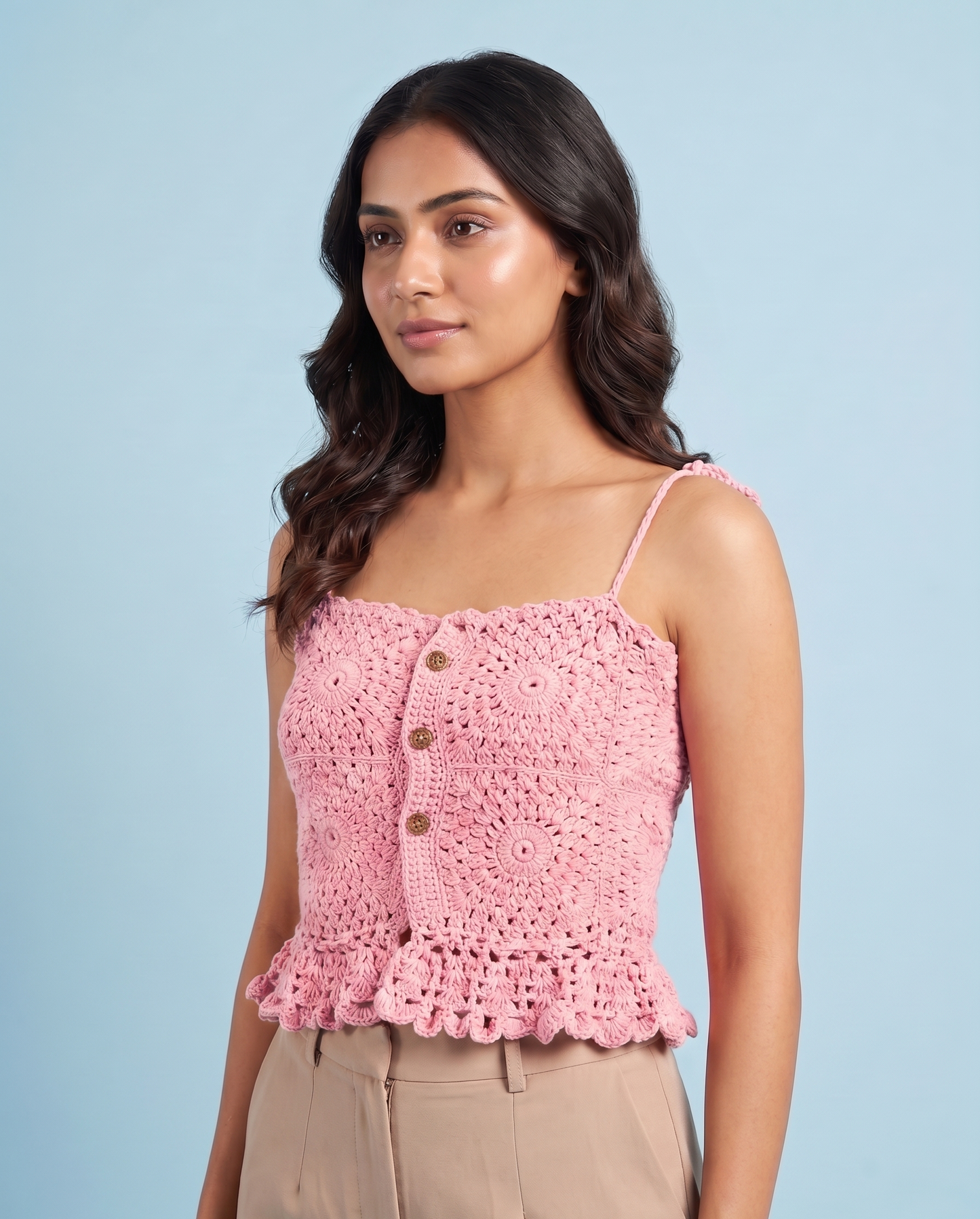 Floral Peplum Crop Top