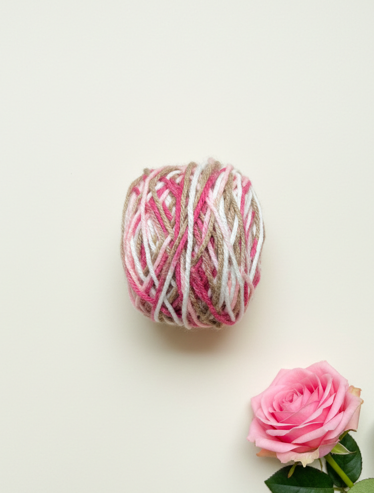 Pink Hues Knitting Yarn Ball