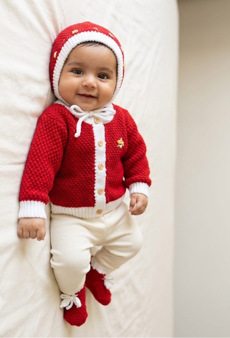 Little Santa Baby Sweater Set