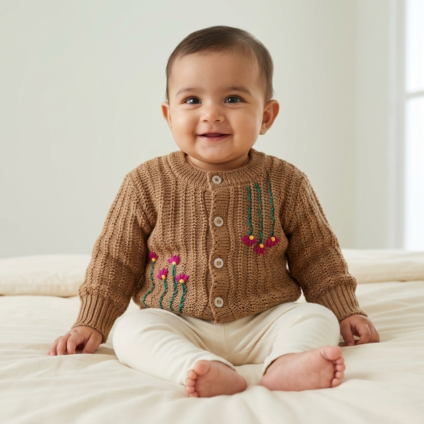 Little Blossom Baby Knit Cardigan