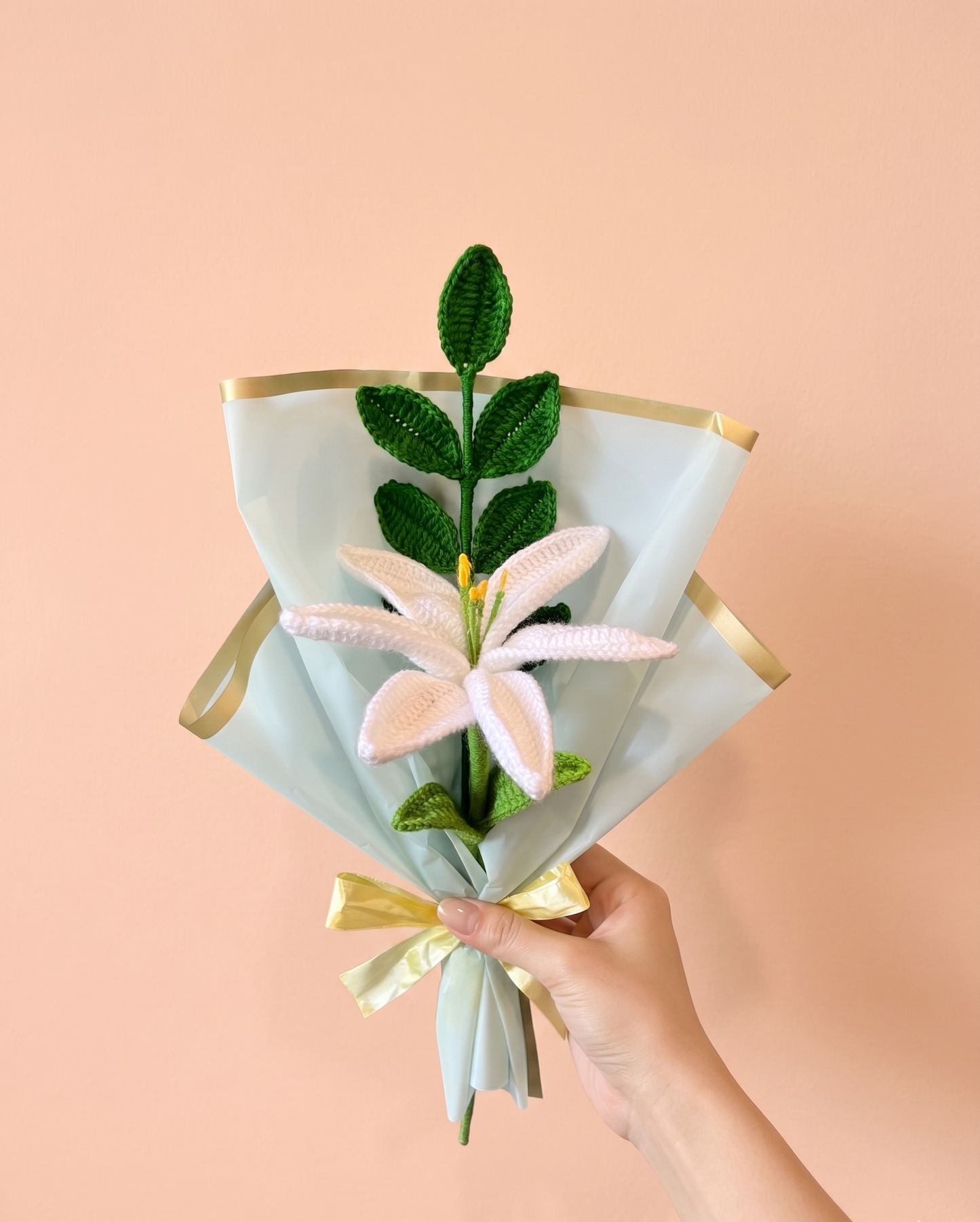 Mini White Lily Flower Bouquet