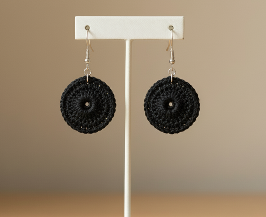 Noir Crochet Earrings