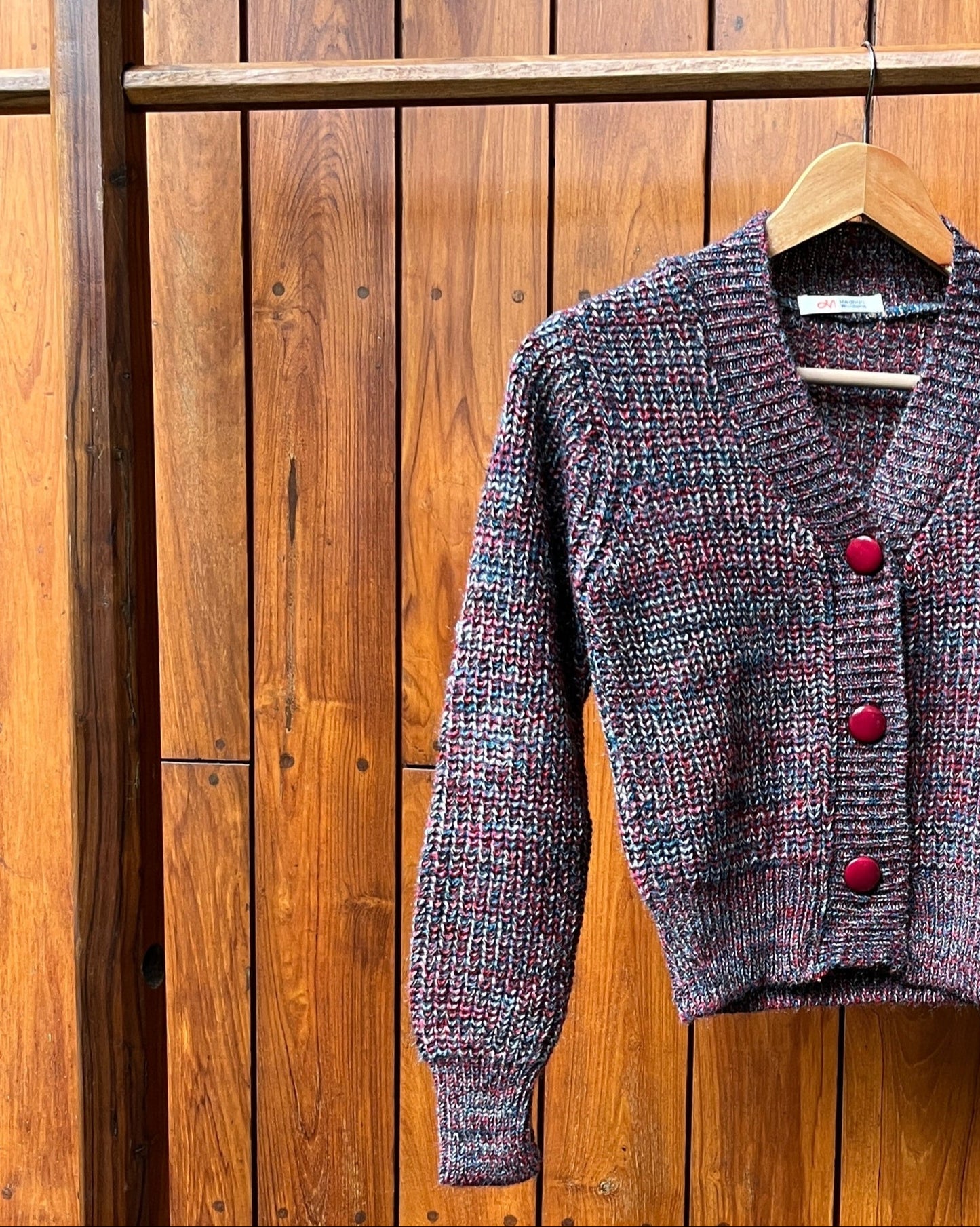 Maroon Mélange Sweater Top