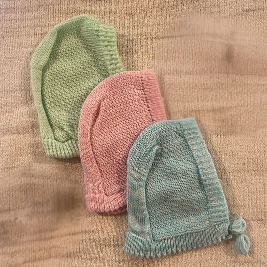 Pastel Baby Caps - Set of 3