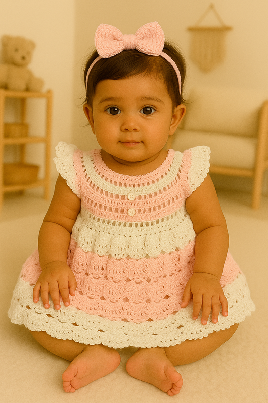 Blush Pink Baby Frock
