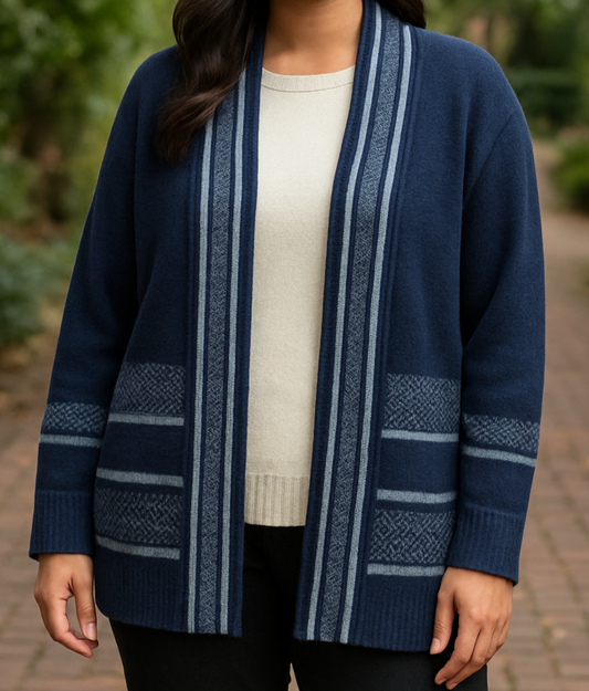 Urban Blue Woollen Shrug
