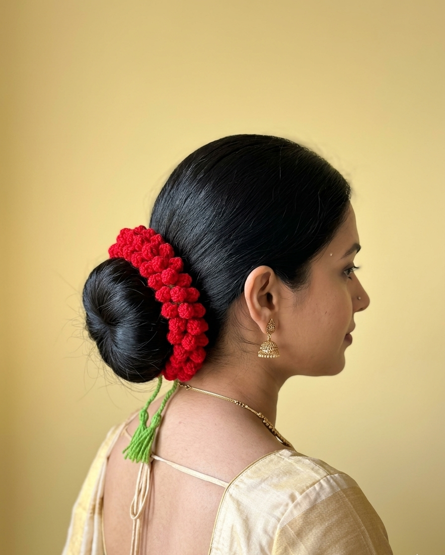 Red Gajra- Handmade