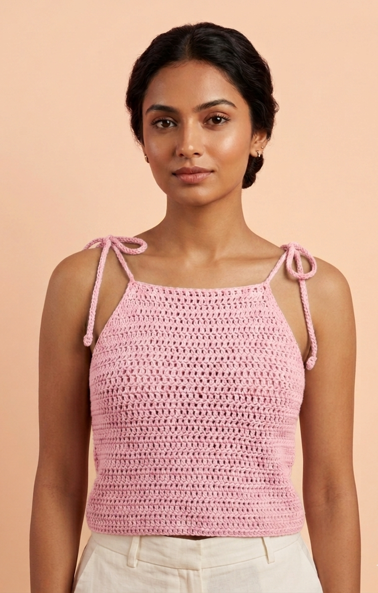 Crochet Tie-Up Summer Top