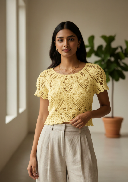 Sunshine Crochet Top