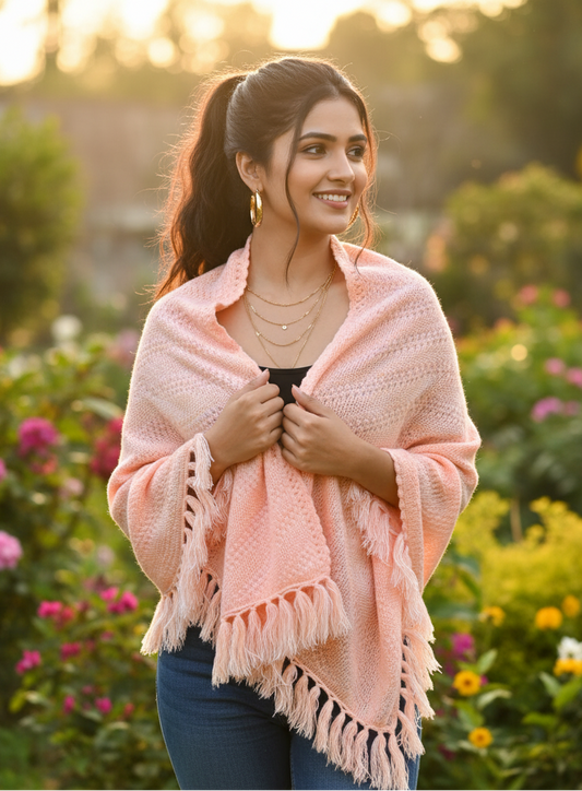 Peach Blossom Shawl