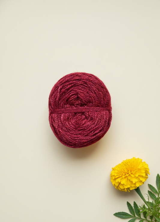 Maroon Wool Ball