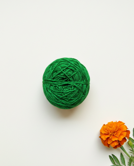 Emerald Green Knitting Yarn Ball