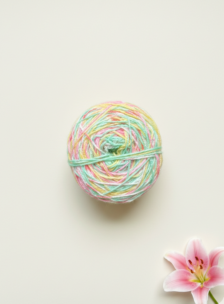 Pastel Multicolour Wool Ball