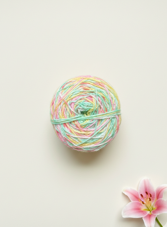 Pastel Multicolour Wool Ball