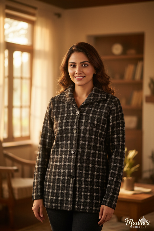 Mélange V-Neck Cardigan