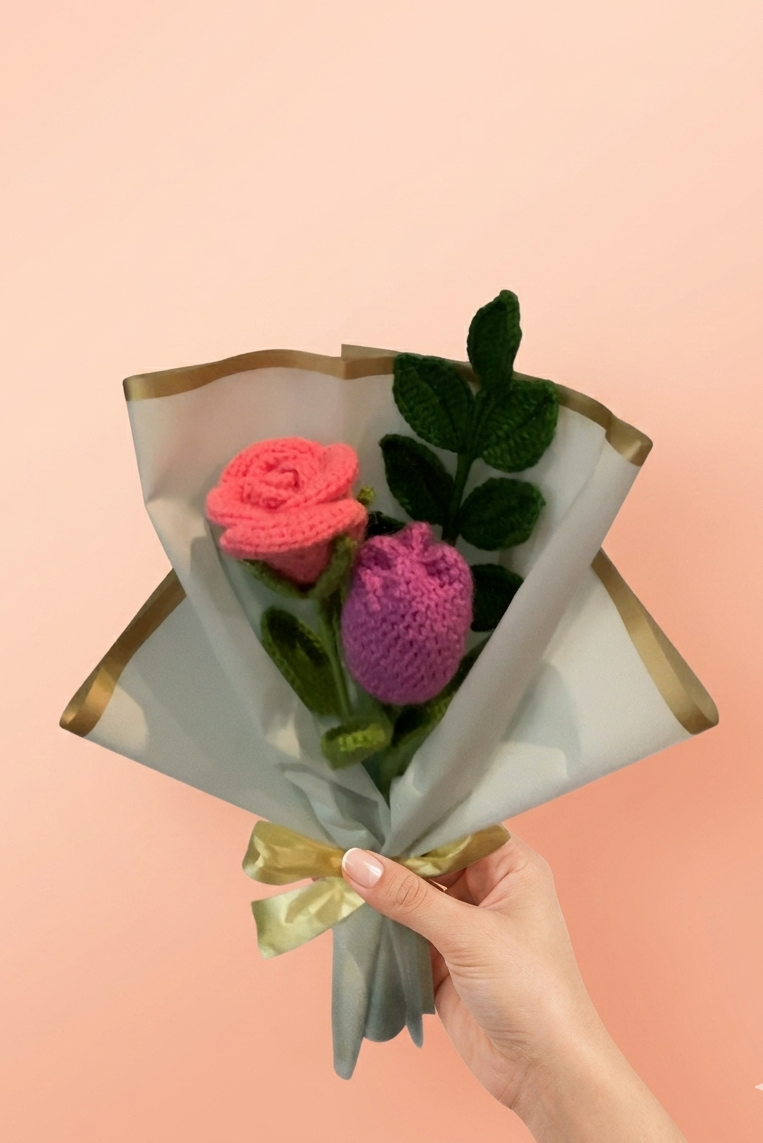 Rose & Tulip Mini Bouquet