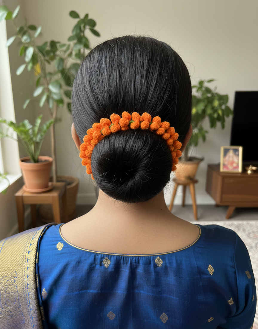 Aboli Gajra- Handmade Woollen Hair Accessory