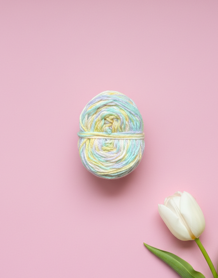 Pastel Multicolor Soft Knitting Yarn Ball