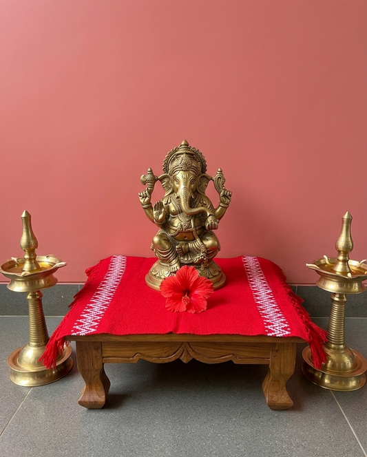 Red Pooja Asan
