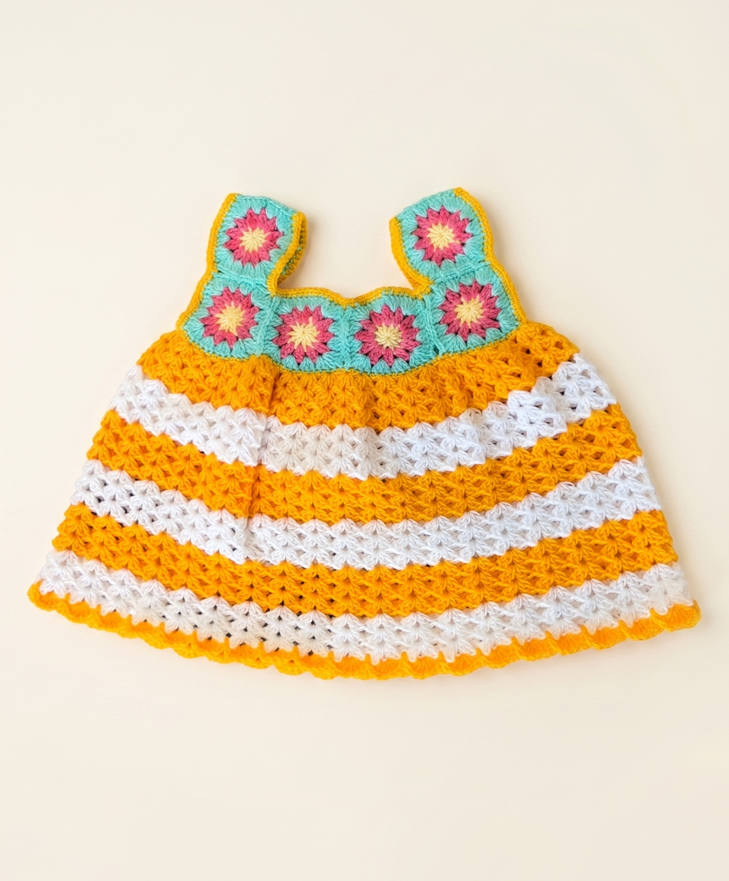 Sunshine Crochet Baby Frock Dress