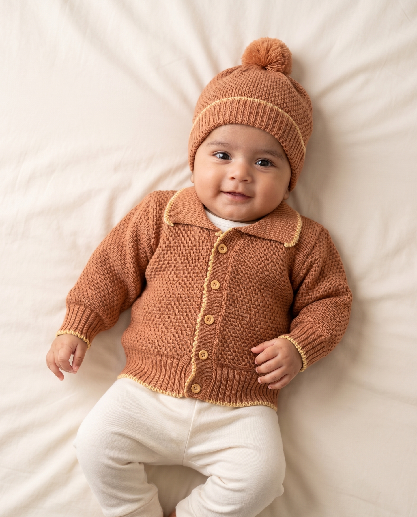 Handcrafted Toffee Teddy Winter Set