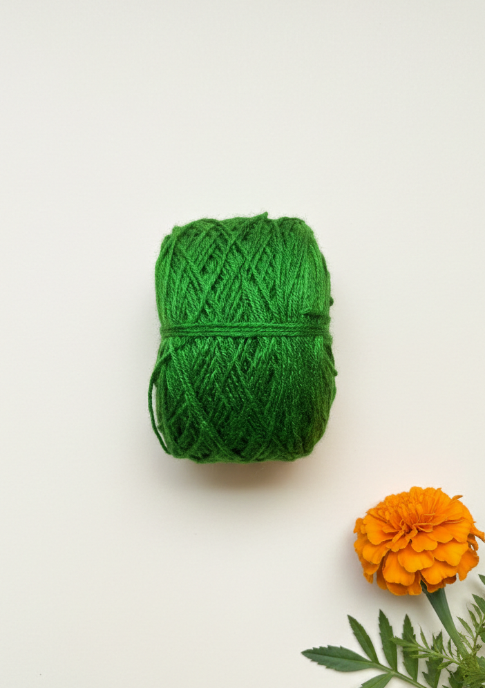 Emerald Green Knitting Yarn Ball