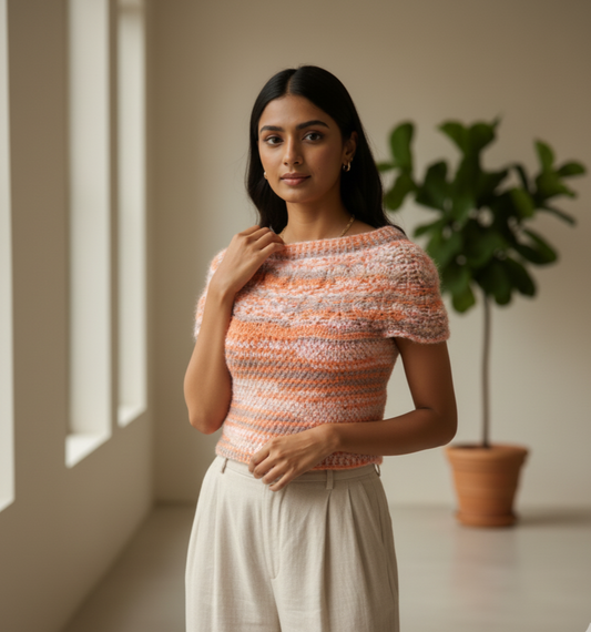 Sunset Knitted Top