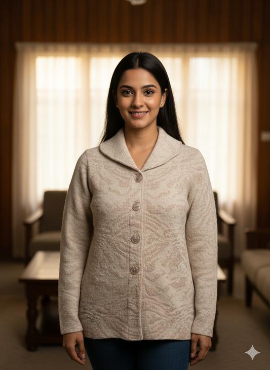 Vintage Beige Cardigan