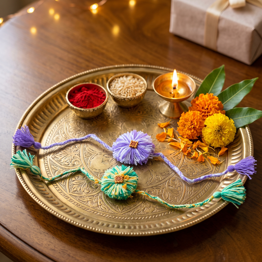 Handmade Pastel Rakhi- Set of 2