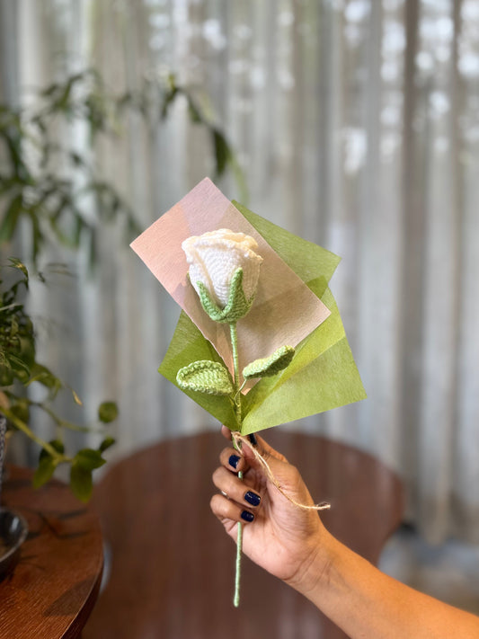 White rose bouqet