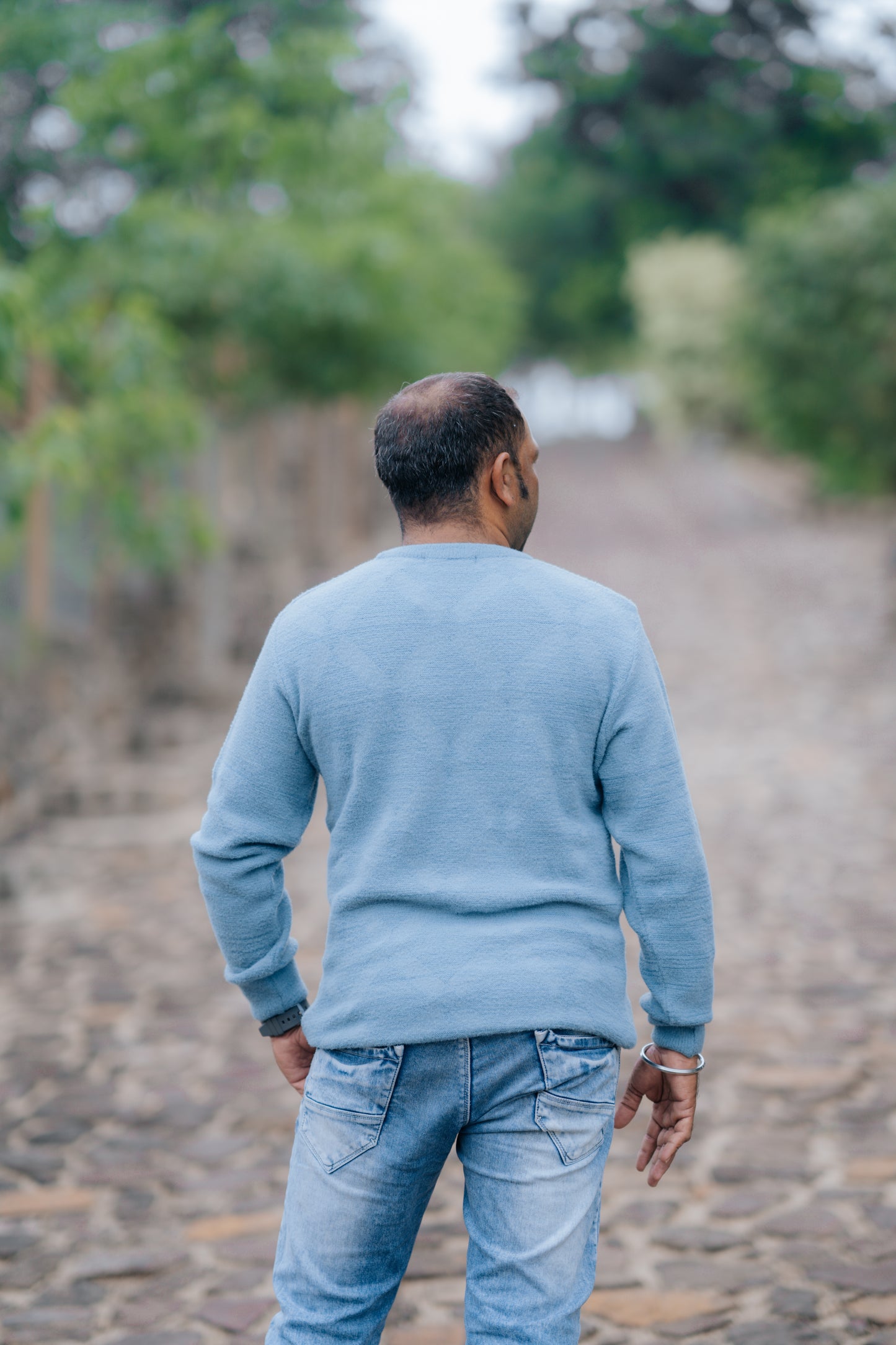 Sky Blue Comfort Crewneck Sweater