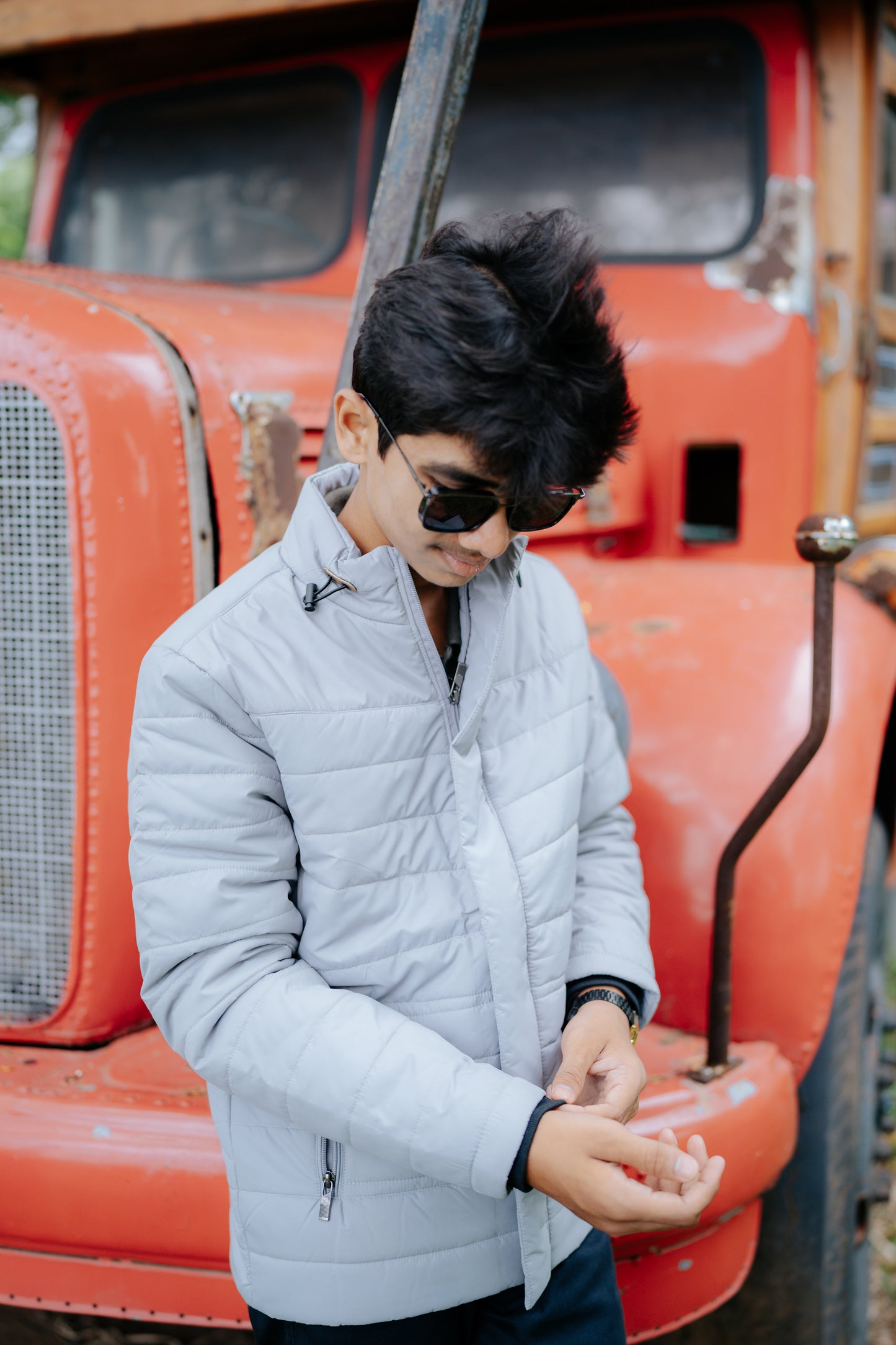 Stardust Grey Puffer Jacket