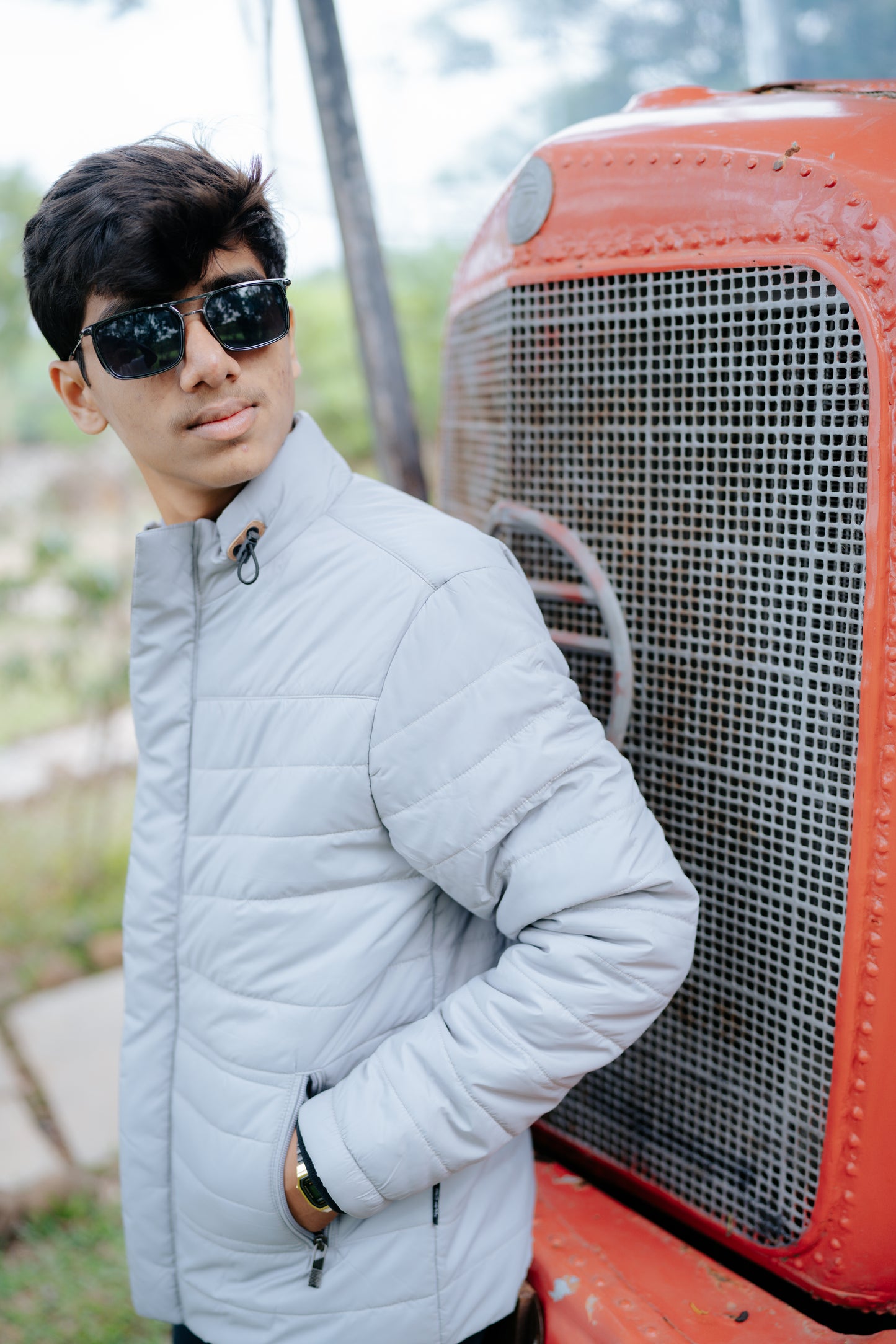 Stardust Grey Puffer Jacket