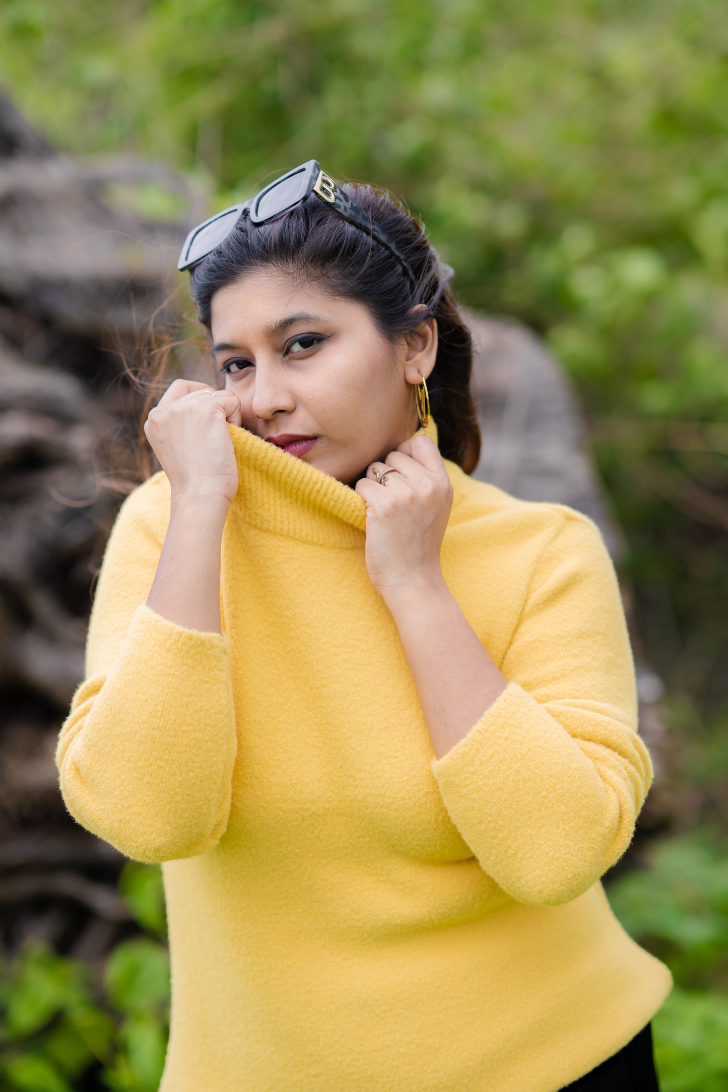 Sunshine Yellow Turtleneck Sweater