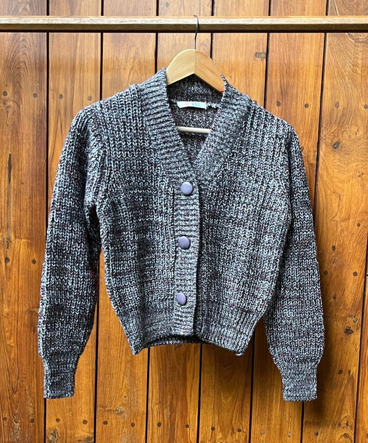 Charcoal Mélange Sweater Top